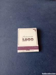 Collecting: Caja de Cerillas restaurante 1.900 Castellón